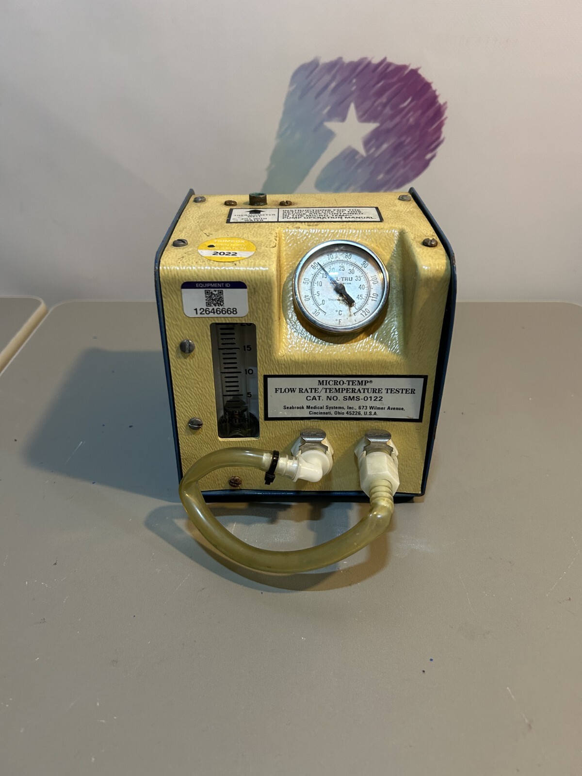 Micro-Temp SMS-0122 Flow Rate/Temperature Tester