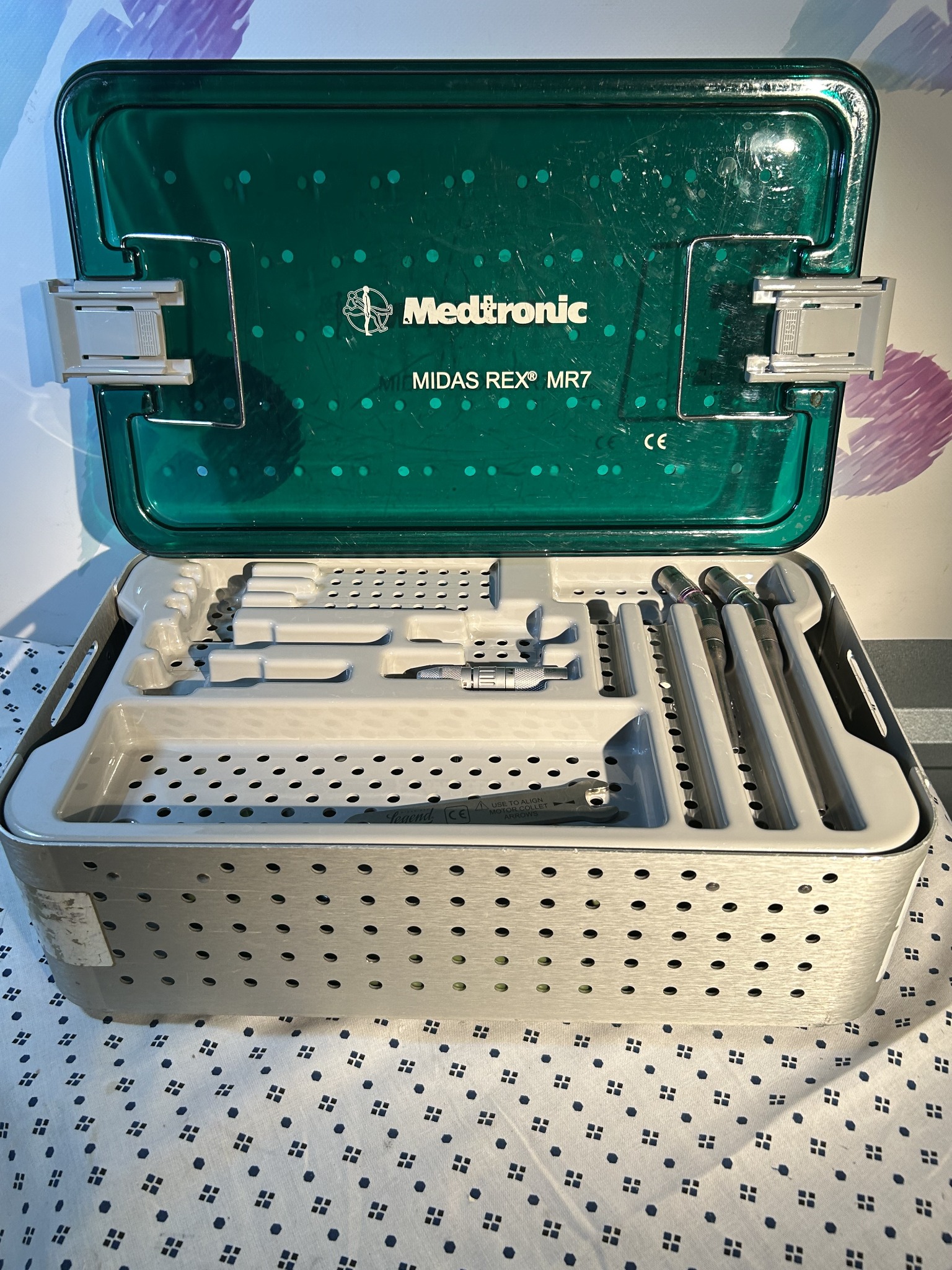 Medtronic Midas Rex MR7 Touch Drill, Accessories And Case
