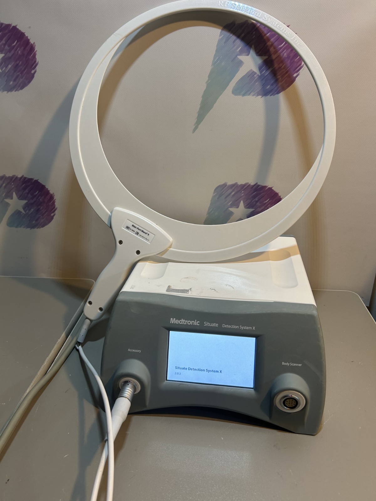 Medtronic Situate 200X RF Detection Console and Room Scanner - Frayed cord