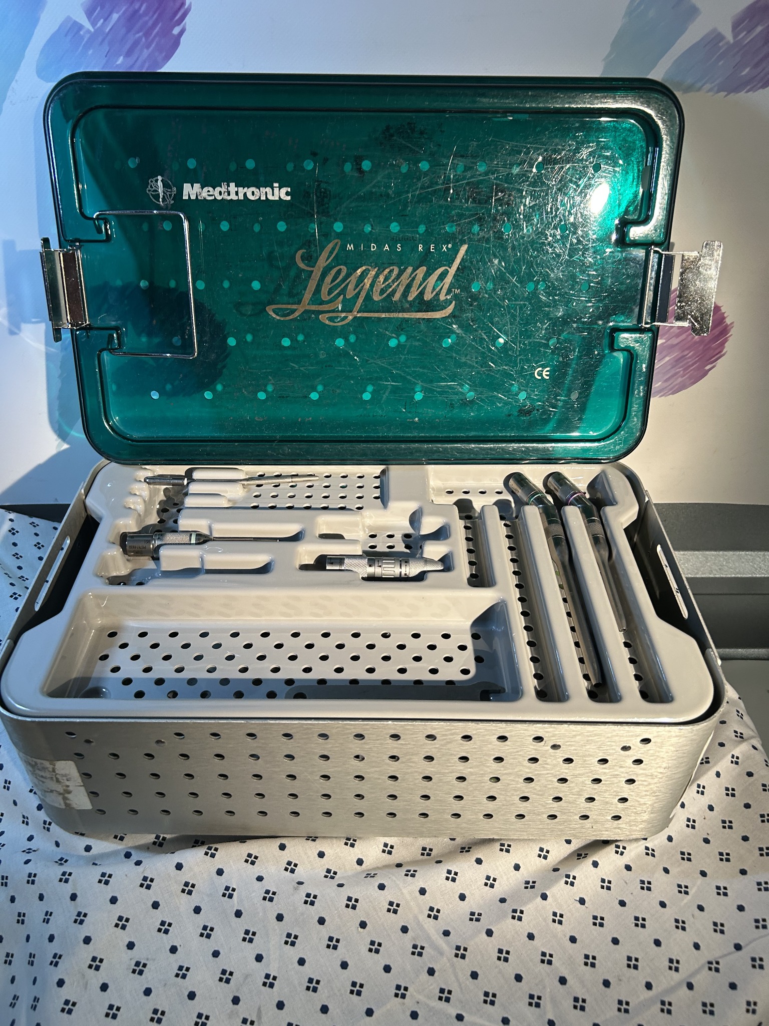 Medtronic Midas Rex MR7 Touch Drill, Accessories And Case